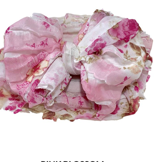 In Awe Ruffled Headbands-Pink Blossom
