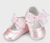 Mayoral Mary Jane Pink Shoes with Bow